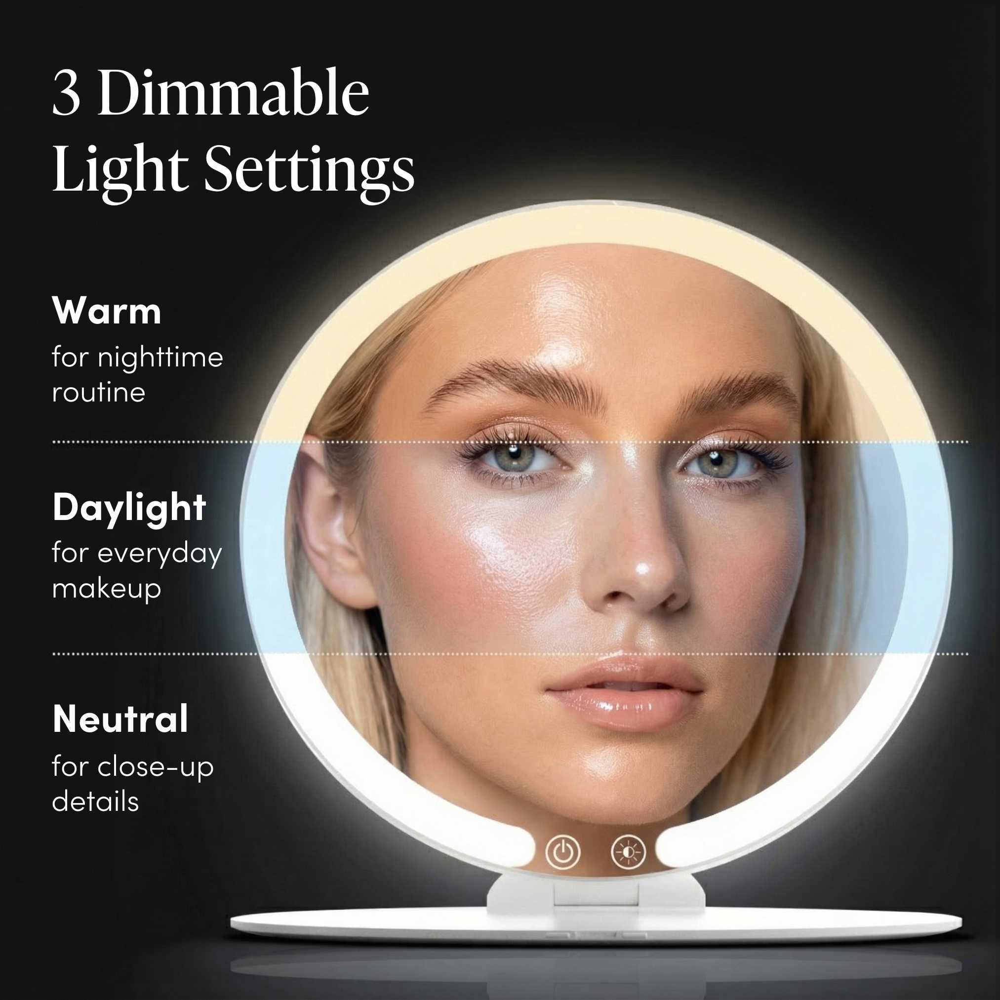 Abigail LED Travel Mirror